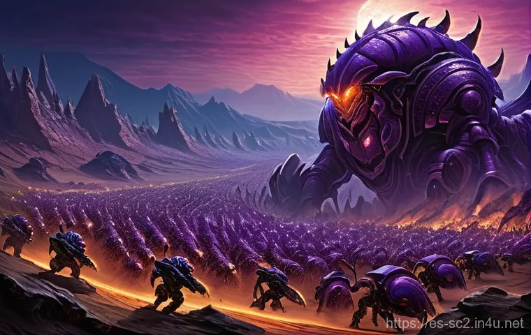 스타크래프트2 캠페인 난이도 분석 - **A Terran Training Ground in the Koprulu Sector:** Generate an image of a bustling, futuristic ...