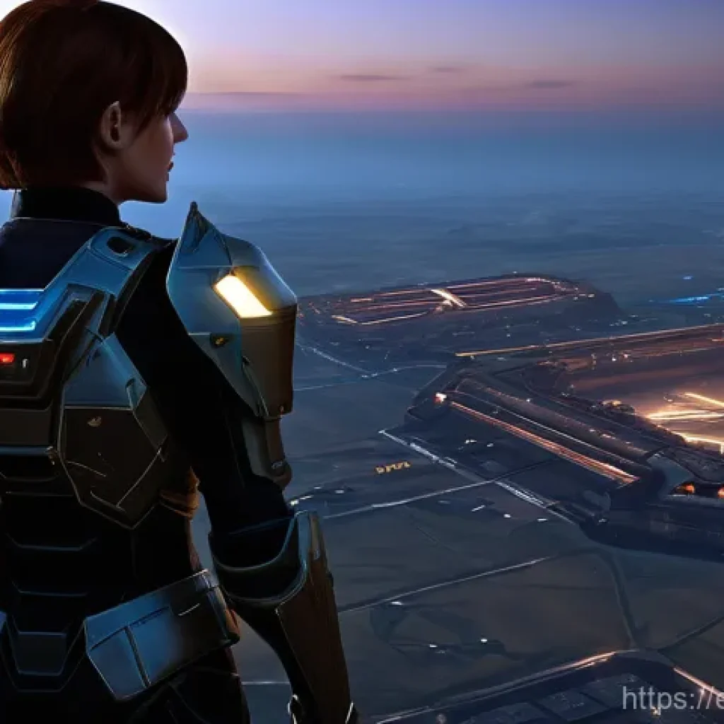 스타크래프트2 테란 공략 - **"Terran Commander's Strategic Dawn"** A highly detailed, cinematic wide shot from a slightly e...