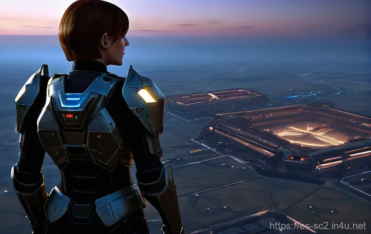 스타크래프트2 테란 공략 - **"Terran Commander's Strategic Dawn"** A highly detailed, cinematic wide shot from a slightly e...