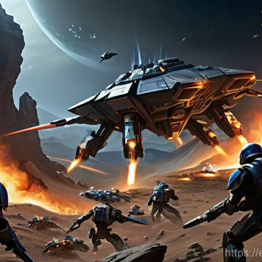 스타크래프트2 테란 미러전 전략 - Early Game Chaos: Reaper and Hellion Harassment** **Prompt:** A dynamic, action-packed scene depict...