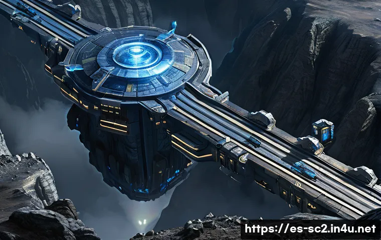 스타크래프트2 맵 해설 - A detailed StarCraft 2 battlefield scene showcasing a strategic high ground position on a map inspir...